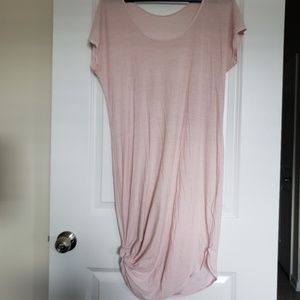 Pink striped coverup